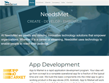 Tablet Screenshot of needsmet.org